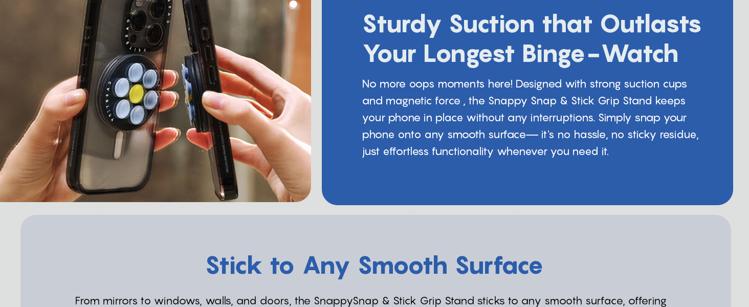 CASETiFY Snappy Snap &amp;amp; Stick Grip Stand