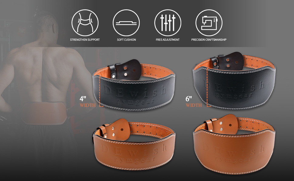 Leather Weightlifting Belt
