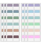 240 Pcs 1Inch Colored Book Sticky Index Tabs, Repositionable Page Tabs for Notebooks File Classif...