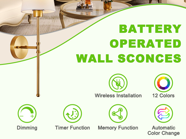 Our sconces wall decor set of 2 will elevate your room with a sleek and modern design