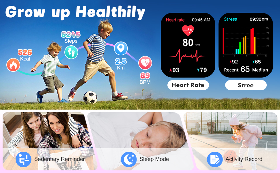 kids smartwatch with step