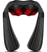 Mirakel Neck Massager, Back Massager with Heat, Electric Shoulder Massager, Shiatsu Back Neck Mas...