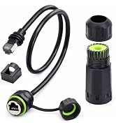 LinkNexa Starlink Ethernet Adapter Gen 3/Mini, IP68 Waterproof Starlink Cable Extension to RJ45 E...