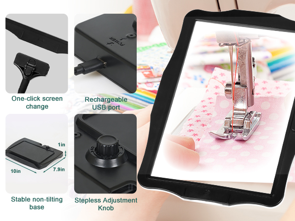 Magnifying Glass with Light and Stand