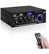 Audio Amplifier Receivers-AK45 Bluetooth 5.0 HiFi Stereo Mini Power Amplifier RMS 40W x 2 Max. 40...