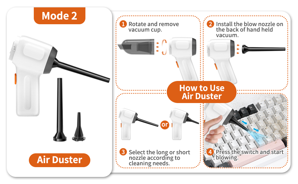 How to use as a air duster