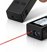 Cooper Ray, Mini Laser Measuring Tool, 2.7in 1oz Pocket Size Keychain Laser Tape Measure, Great G...