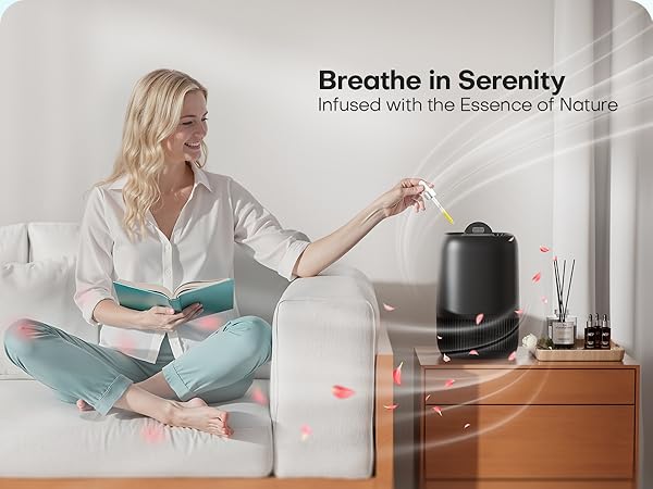 Air Purifiers Home H13 True HEPA Filter 1076 Ft² Pet Hair Odors Pollen Smoke Aroma Quiet 360°Intake