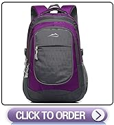 Backpack Bookbag for School College Student Travel Business Hiking Fit Laptop Up to 15.6 Inch