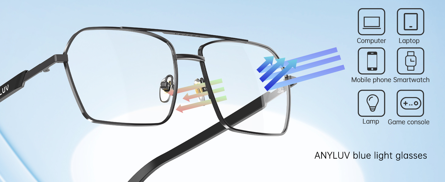 blue light glasses for woman men blue light blocking gaming glasses for computer use eye strain