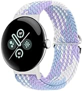 Eiavike Braided Bands Solo Loop Compatible with Google Pixel Watch 2/Pixel Watch, Adjustable Stre...