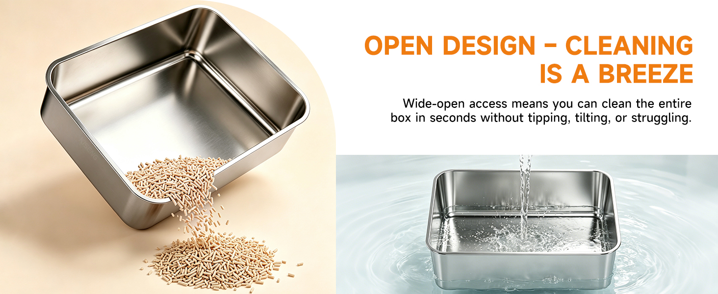 OPEN DESIGN-CLEANING IS A BREEZE