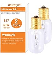 Wadoy Microwave Light Bulb Compatible with LG, Frigidaire, Kenmore, Whirlpool, GE Range Microwave...