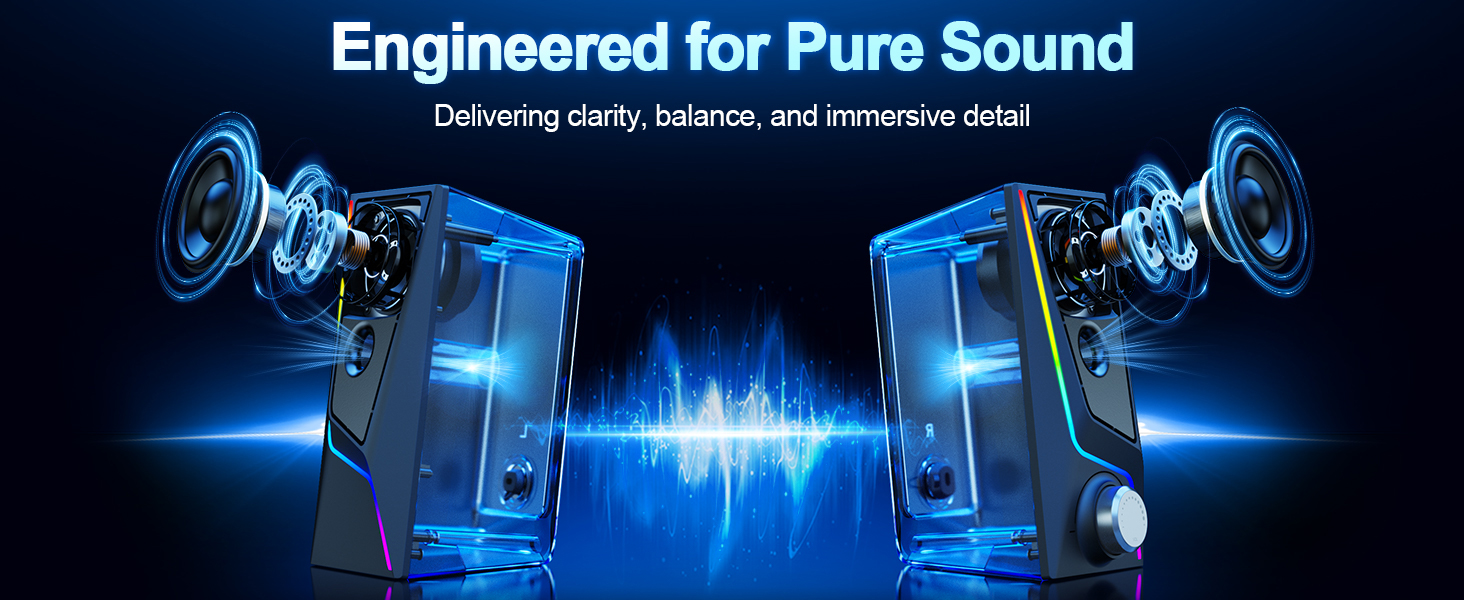 wired computer speakers