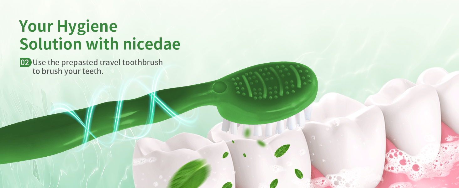 nicedae travel size toothbrush