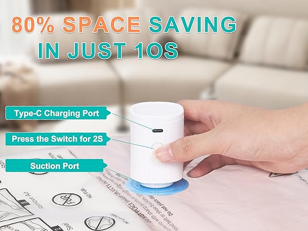 travel vacuum bags with pump