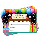 D24TIME 36PCS Happy Birthday Award Certificates Gifts for Kids Students Birthday Certificates for...