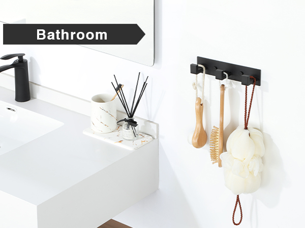 Alise Coat Hooks Wall Mount Hat and Coat Rack