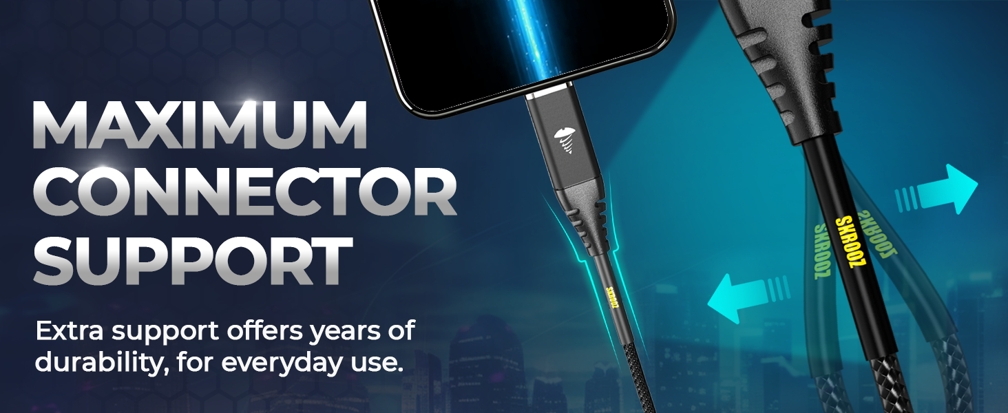 samsung charger fast charging cord has multi-strain relief