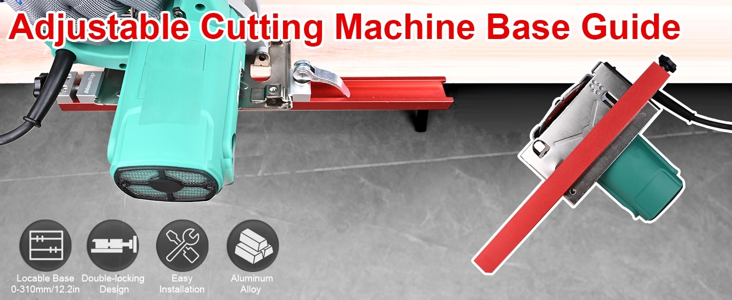 Circular Saw Guide Rail Adjustable Cutting Machine Base Guide