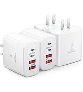 4-Pack USB C Charger Block Fast Charge, 40W 4-Port Type C Fast Charging Block Dual Port USBC Powe...