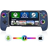 Mocagen Wireless Mobile Gaming Controller, Phone Controller for iPhone/Android with Big Grip,Led ...