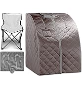 ZONEMEL Portable Infrared Sauna for Home, Oversize Personal Sauna for Relaxtion &amp; Detox, One Pers...