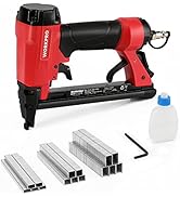 WORKPRO Pneumatic 20 Gauge Staple Gun, T50 Upholstery Stapler with 1260pcs Staples 1/4”to 5/8”, R...