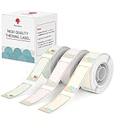 Phomemo D30 Label Maker Tape, Black on Fat Little Dragon, Flower Little Dragon, Obediently Little...