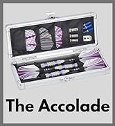 Casemaster Accolade Aluminum Dart Case Holds 3 Steel Tip and Soft Tip Darts, Slim Profile Fits in...