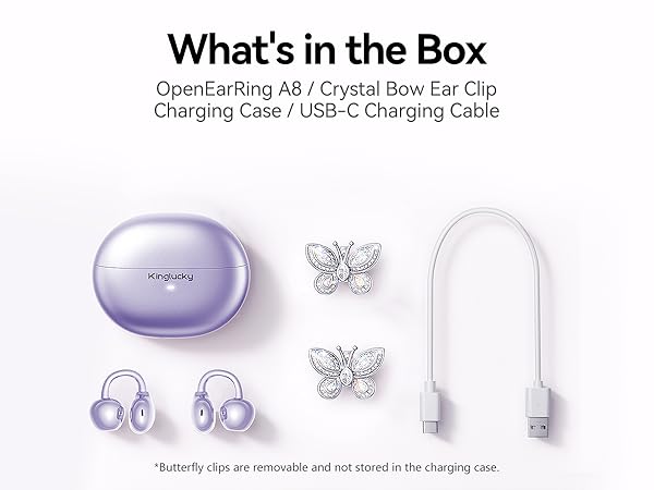 king lucky clip on earbuds