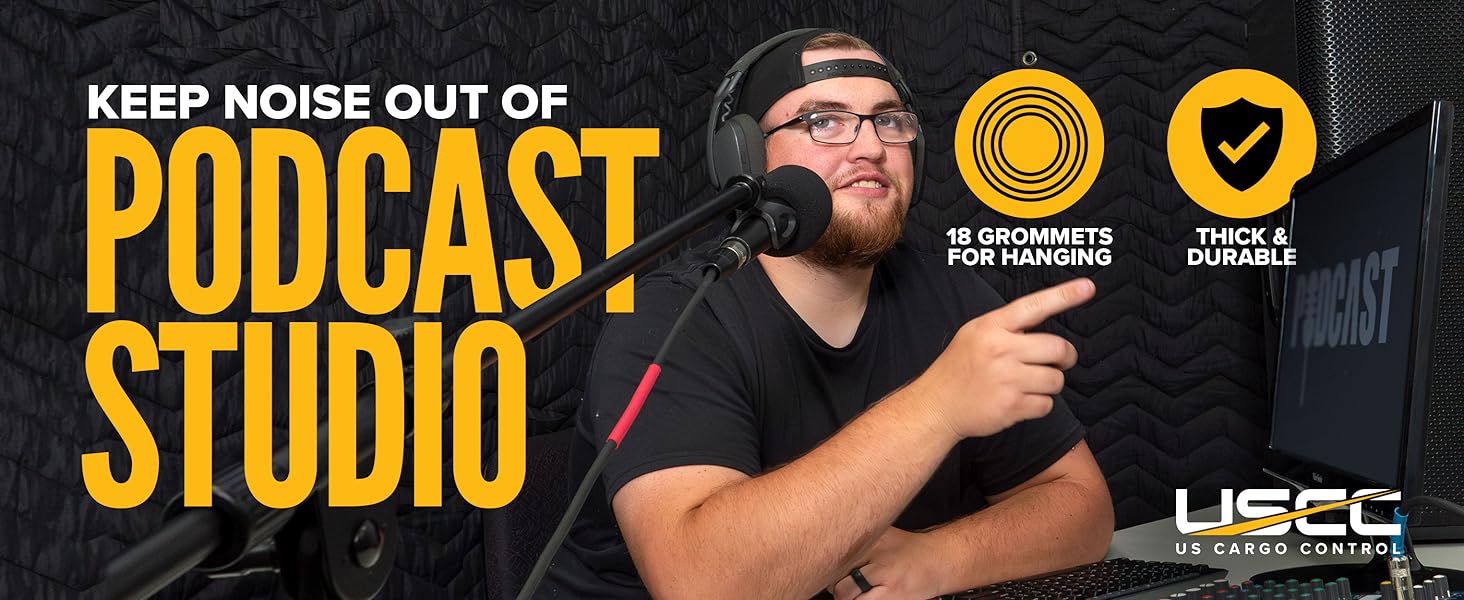 Sound Blanket for Podcast Studio