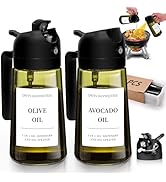 DWTS DANWEITESI Oil Sprayer for Cooking 2pcs,2 in 1 Oil Dispenser and Oil Sprayer Kitchen Gadgets...