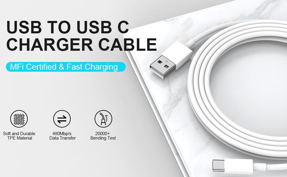3ft usb a to usb c cable
