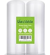 VacYaYa 2 Pack 11x50 (Total 100 feet) Vacuum Sealer Bags Rolls with BPA Free and Heavy Duty,Comme...