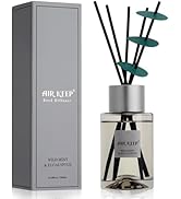 Airkeep Reed Diffuser/Grey Reed Diffuser Set/6.7 oz(200ml)/Wild Mint&amp;Eucalyptus Oil Diffuser &amp; Re...