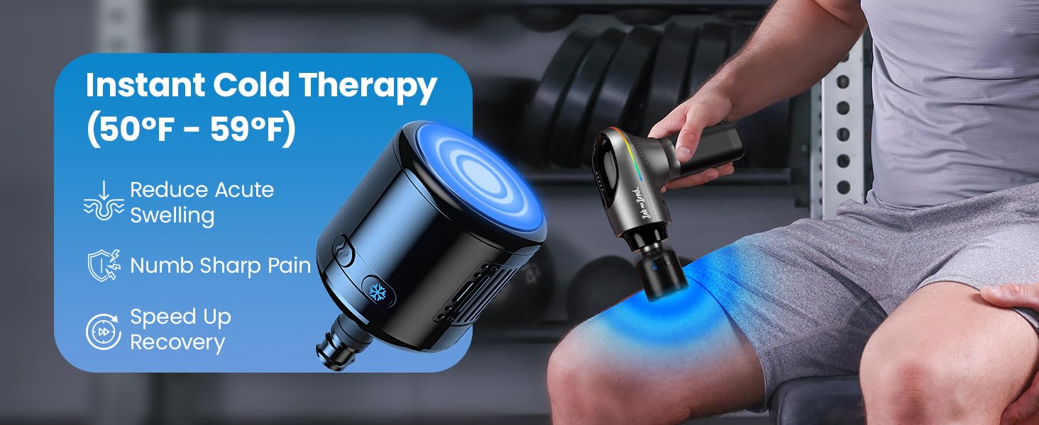 Massage Gun with Heat and Cold