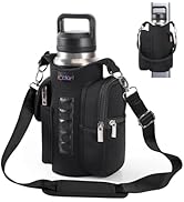 icolor Gym Magnetic Bag Water Bottle Holder Gym Bottle Carrier Bag with Phone Pockets &amp; Handle Sh...