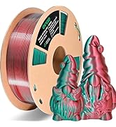 OVV3D PLA Filament 1.75mm Dual-Colors, Christmas Red Green Silk PLA Filament,3D Printer Filament ...