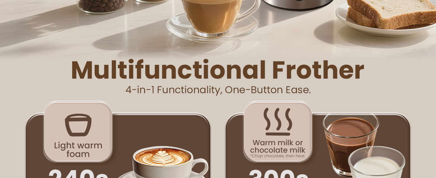 Multifunctional Frother