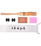 GOTOTOP Ballet Foot Stretch, Pine Wooden Dance Foot Stretcher Arch Enhancer with Elastic Band and...