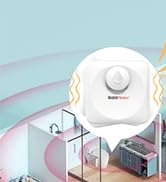 Water Leak Detector Sensor 3 Pack, Smart Water Leak Detector, 100dB Adjustable Alarm Suit for Hom...