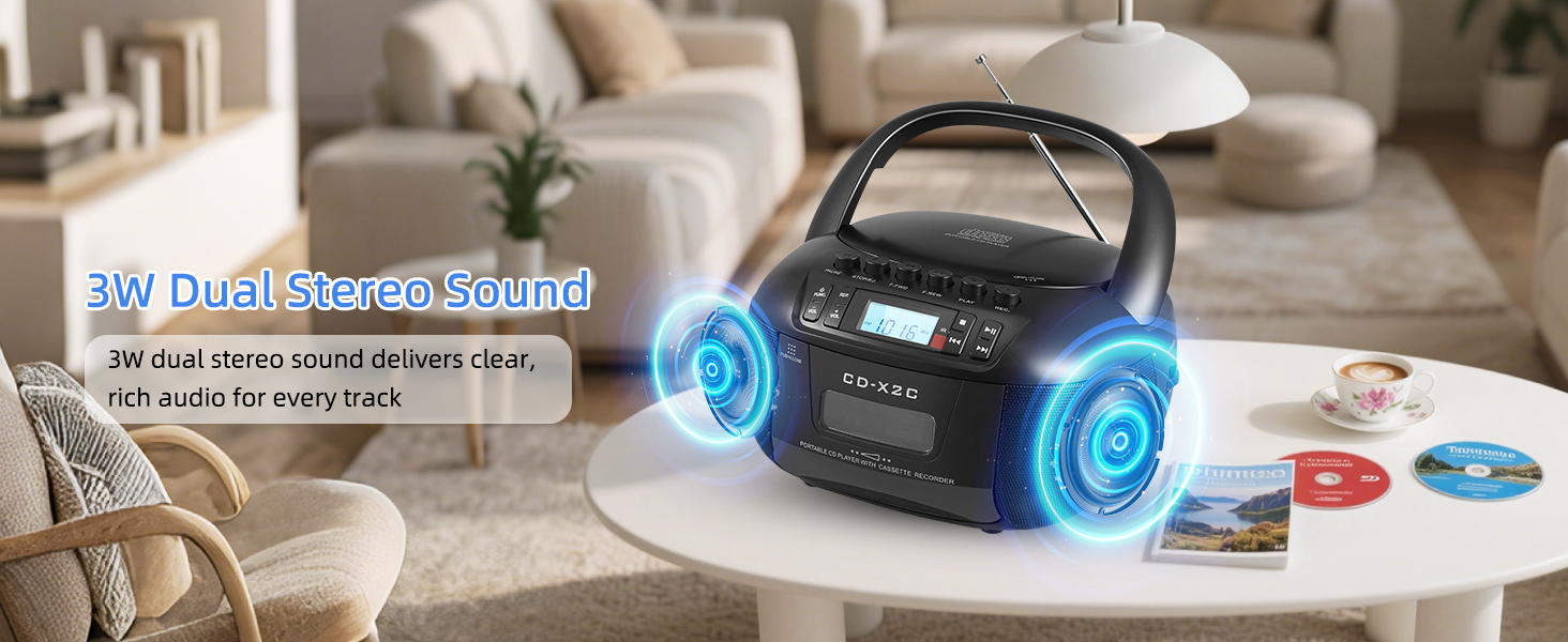 CD and Cassette Player