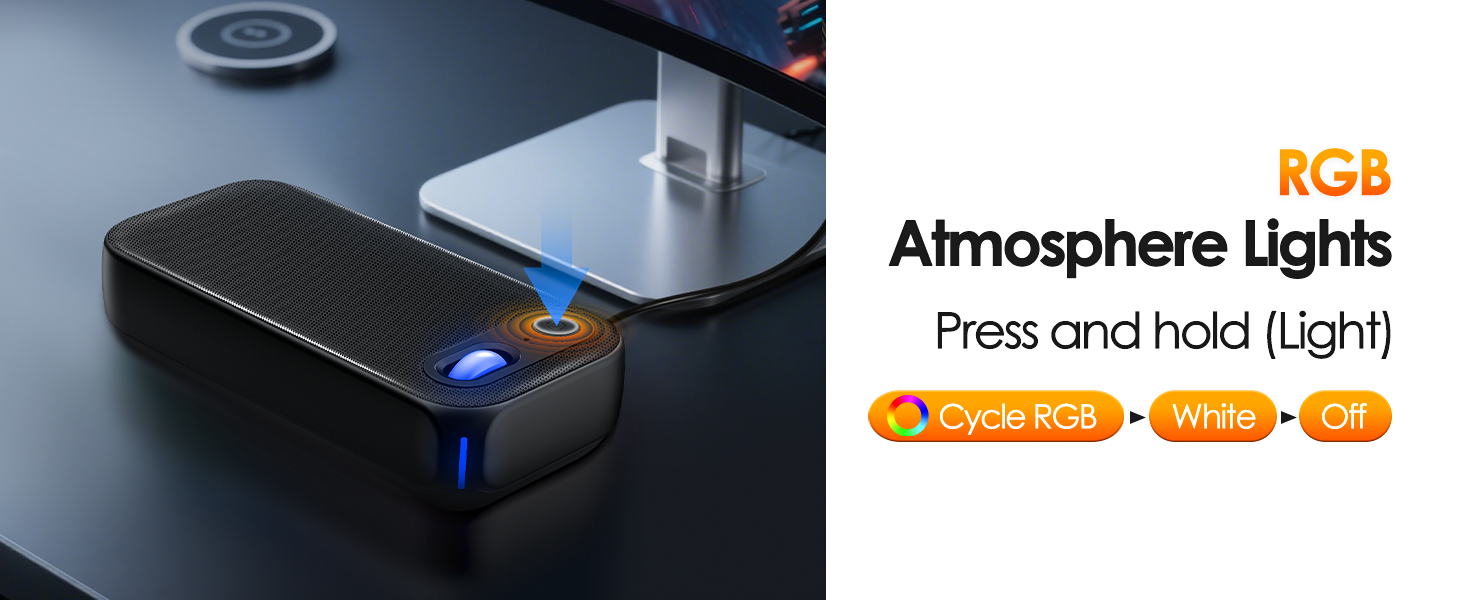 wired speaker with RGB