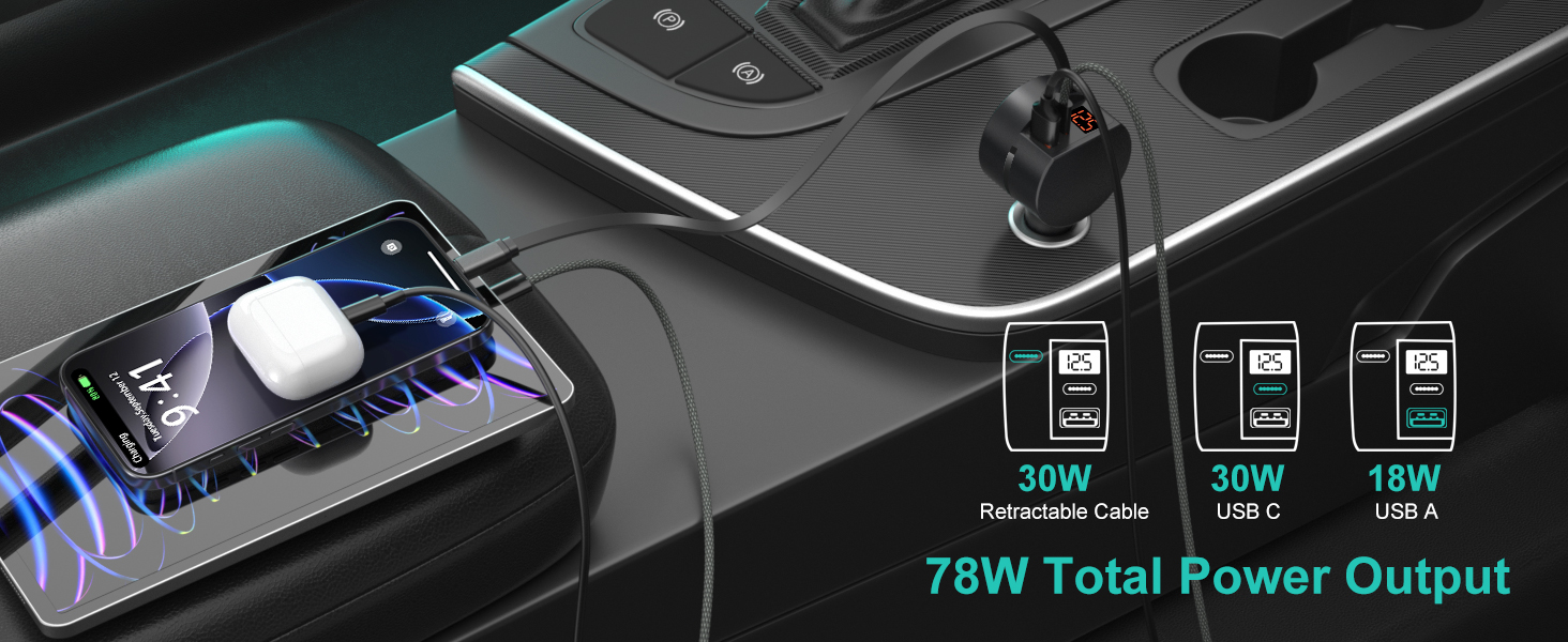 retractable car charger