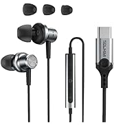 SOLMIMI USB C Headphones Wired, Noise Cancelling in Ear USB C Earphone Corded Compatible to iPhon...