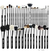 Makeup Artist MUST HAVES 42Pcs Makeup Brushes Set with Real Natural Goat Hair
