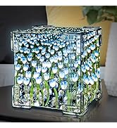 Tulip Night Light, LED Infinity Mirror Lamp Tulipanes DIY Finished Product Decorations Lights Art...