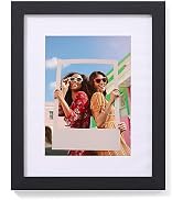 Vittanly 8x10 Picture Frame, Engineered Wood with Shatter Resistant Plexiglass, Display Pictures ...