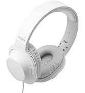Coby Super Bass Stereo Wired Headphones, Adjustable Headband | 3.5 mm Stereo Plug w/Remote| On Ea...